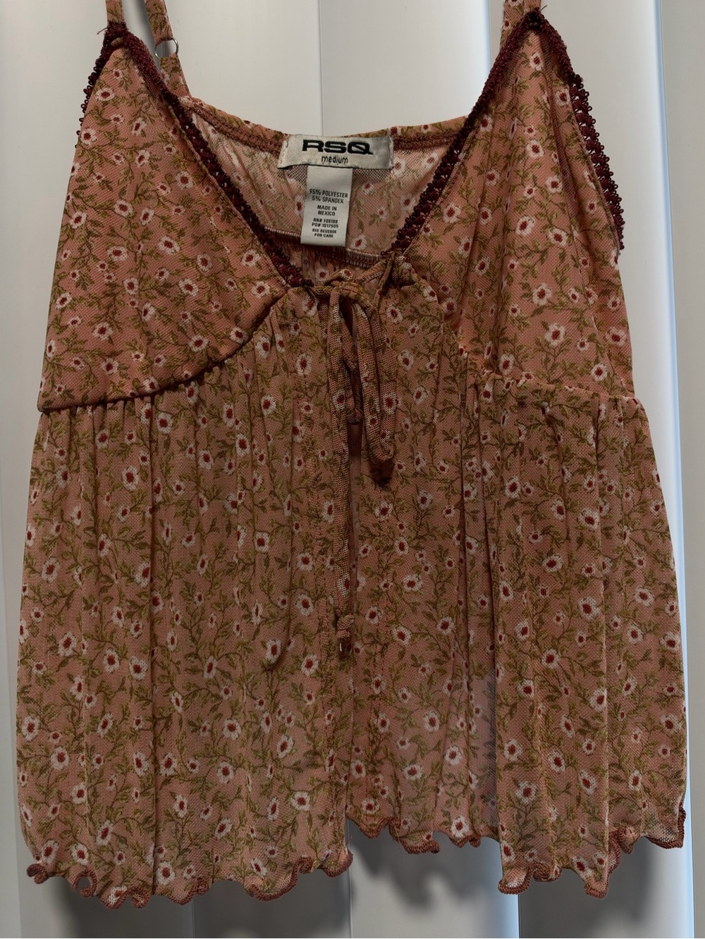 RSQ Pink Floral Top